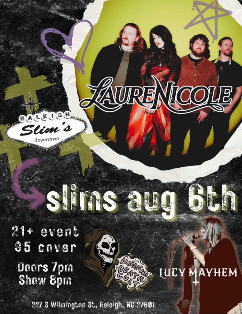 LaureNicole with American Death Cult and Lucy Mayhem